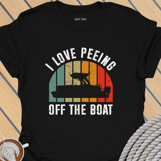 Peeing off the boat T-shirt