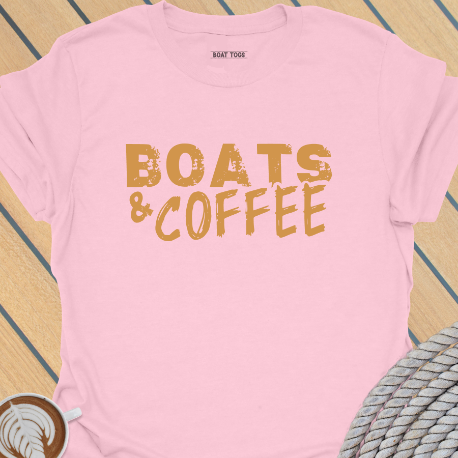 Boats and coffee T-shirt
