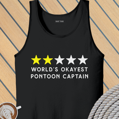 World's okayest pontoon Tank (Front print)
