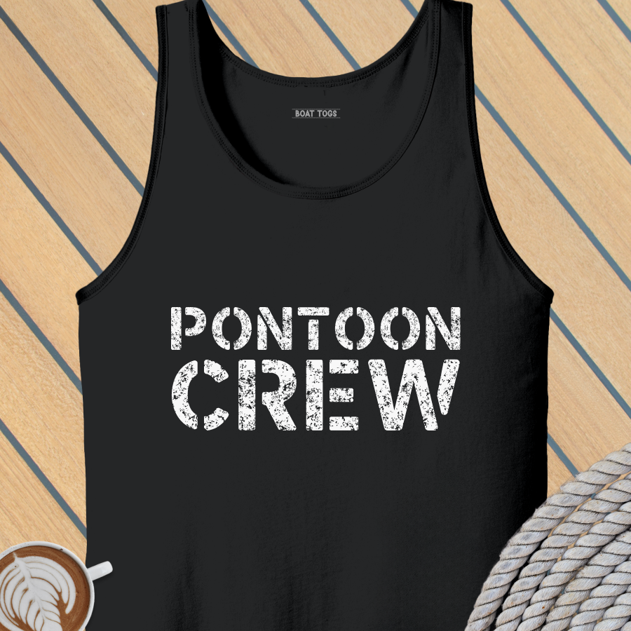 Pontoon crew Tank (Front print)