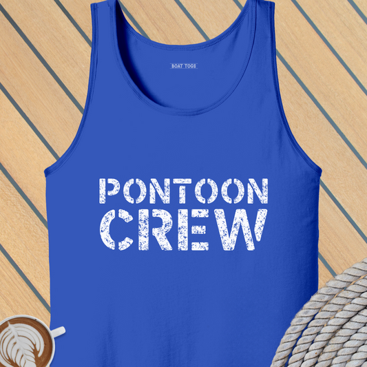 Pontoon crew Tank (Front print)