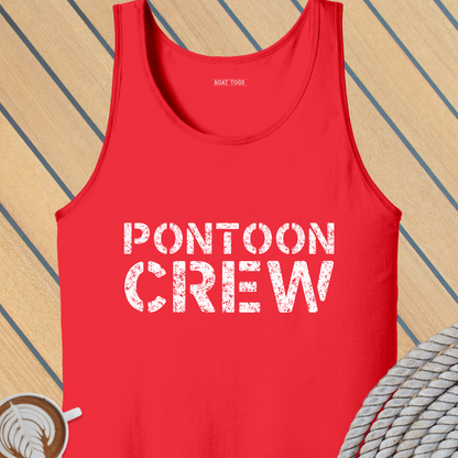 Pontoon crew Tank (Front print)