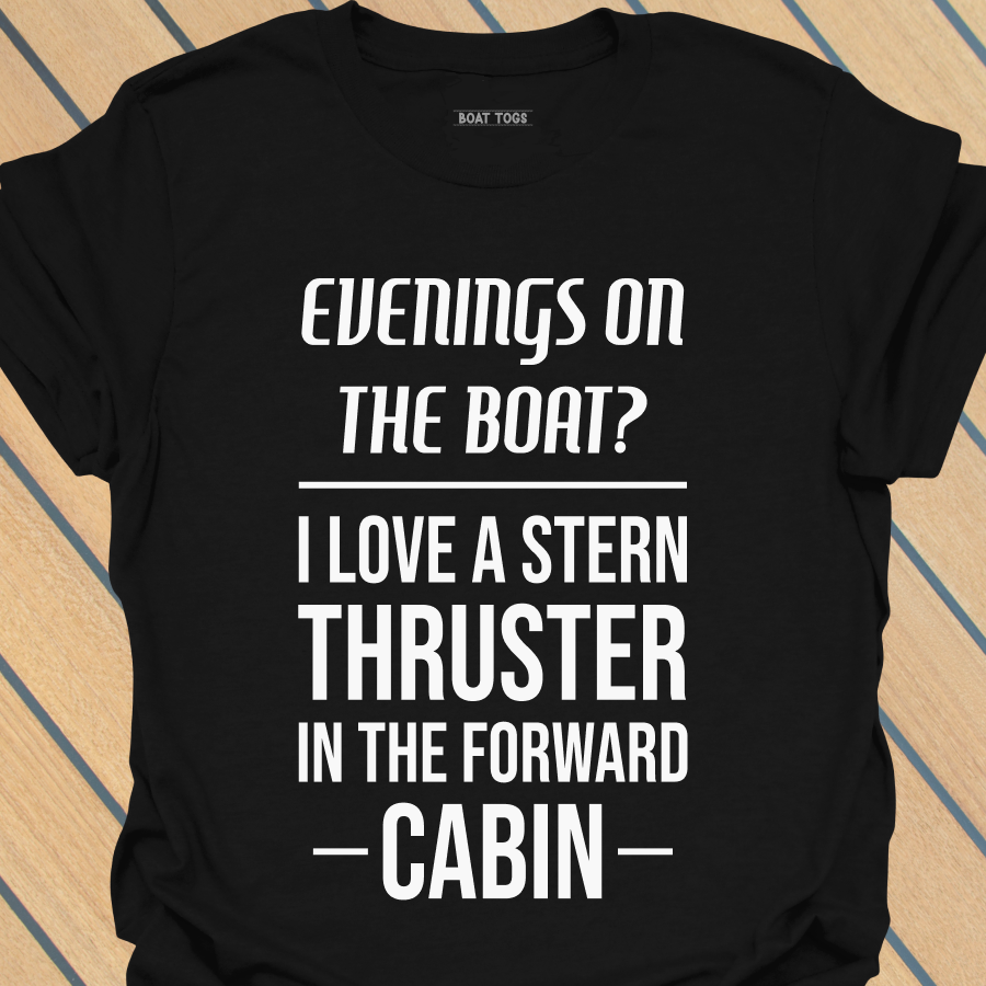 Stern thruster forward cabin T-shirt
