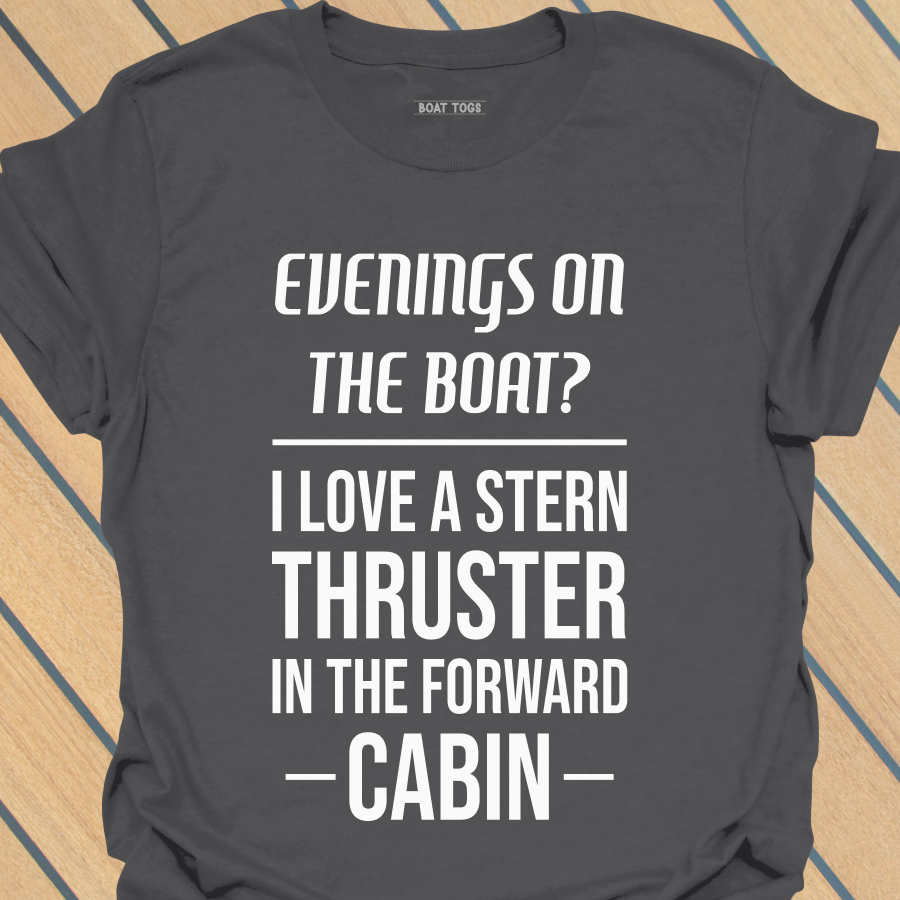 Stern thruster forward cabin T-shirt