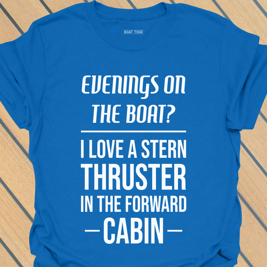 Stern thruster forward cabin T-shirt