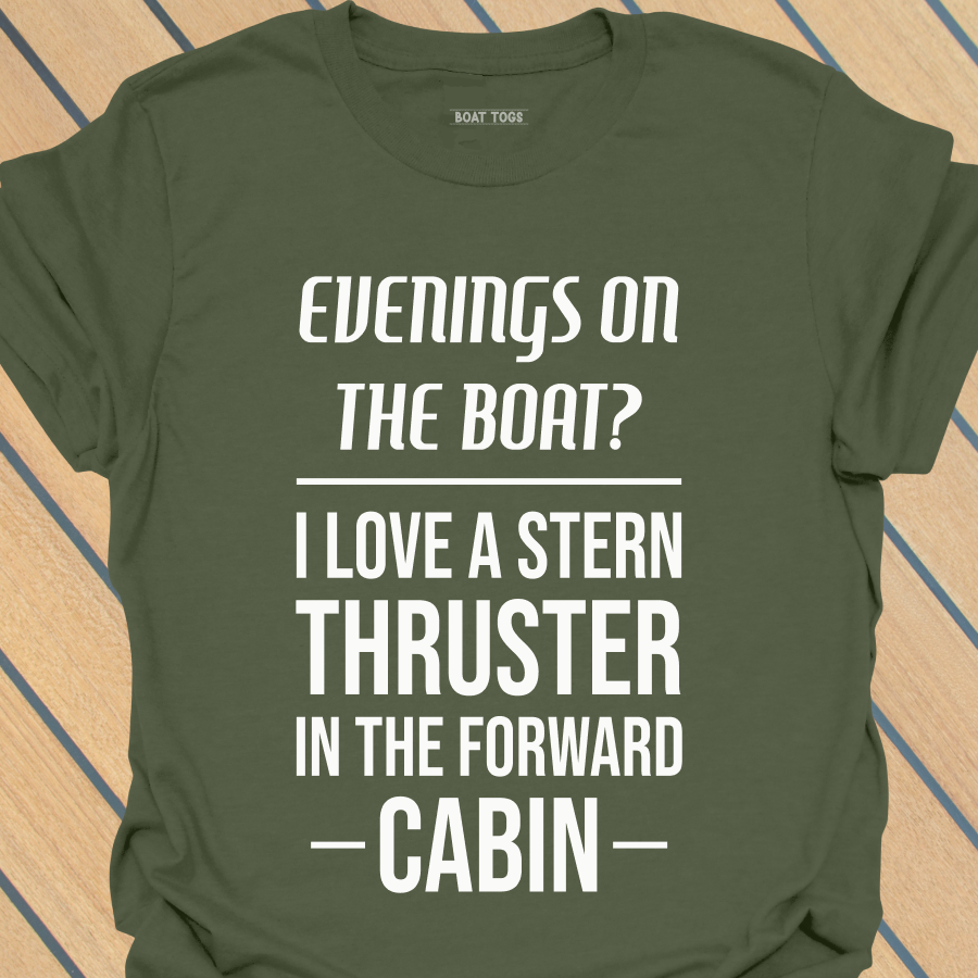 Stern thruster forward cabin T-shirt