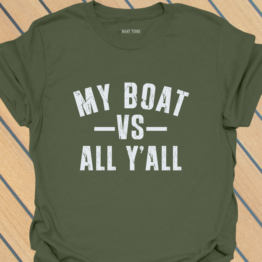 Boat VS Y'all T-shirt