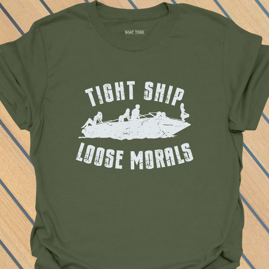 Loose morals boat T-shirt