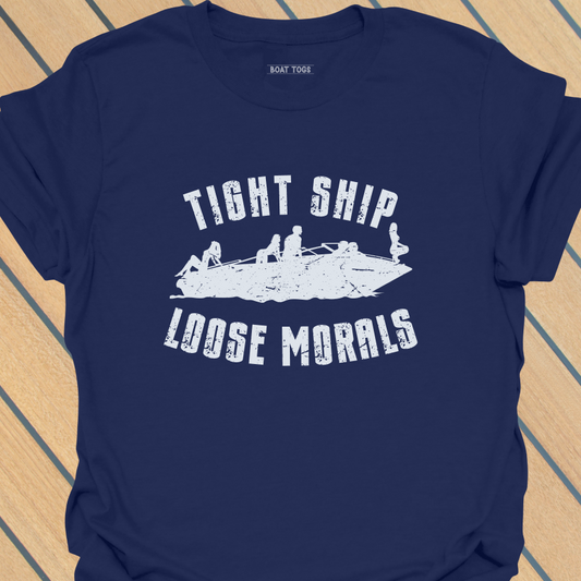 Loose morals boat T-shirt