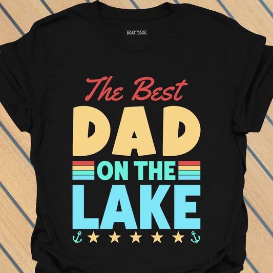 Best dad on lake T-shirt