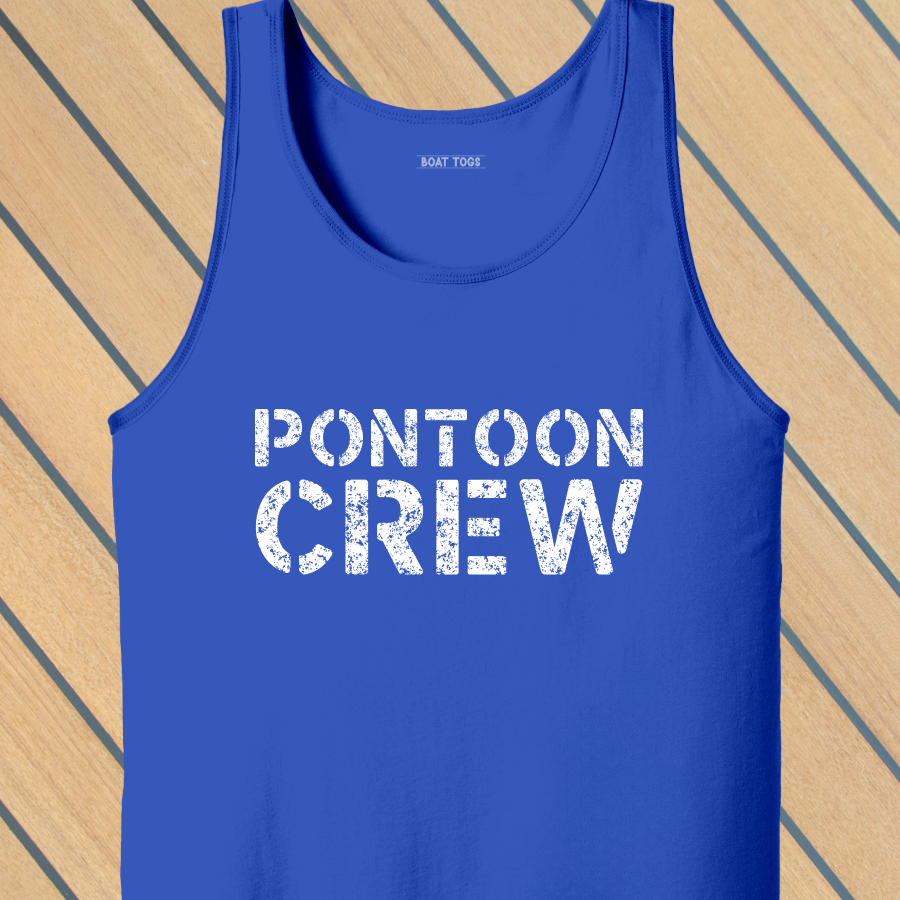 Pontoon crew Tank (Front print)
