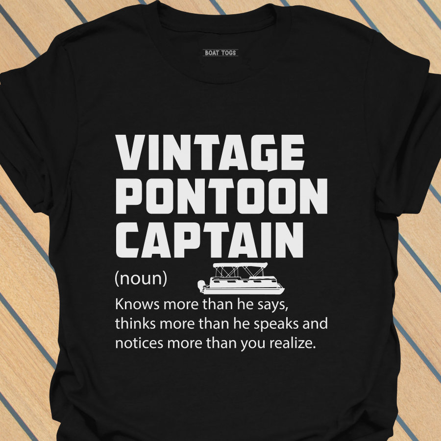 Vintage pontoon captain defn T-shirt