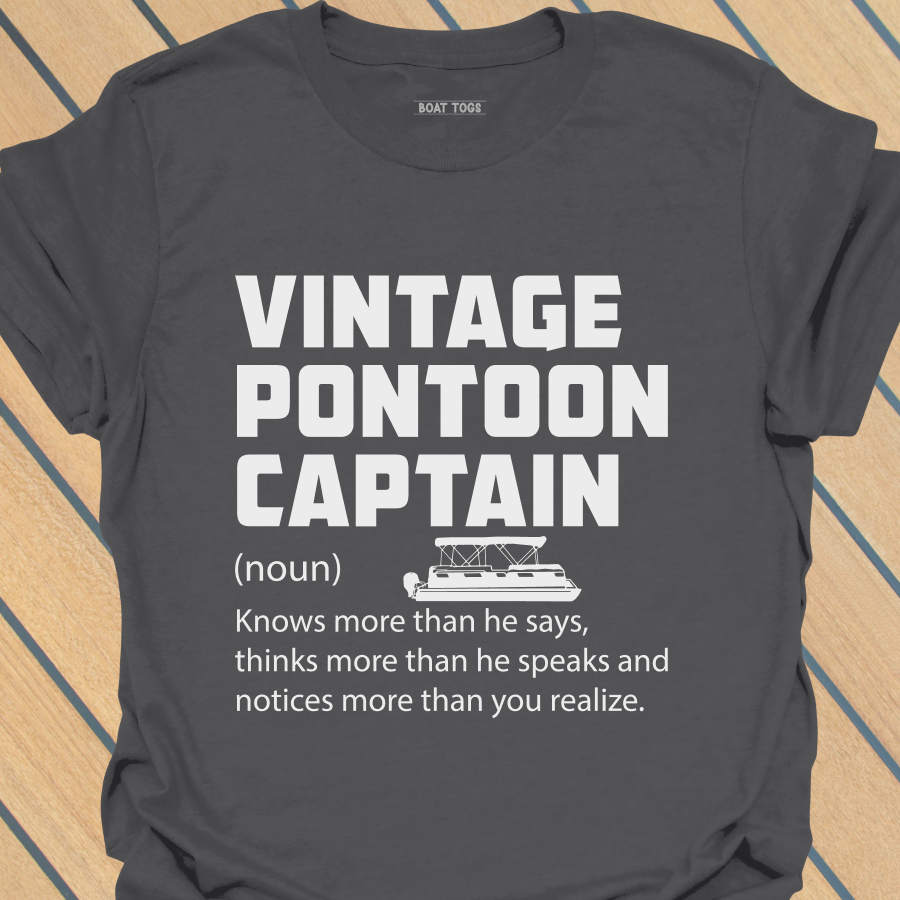 Vintage pontoon captain defn T-shirt
