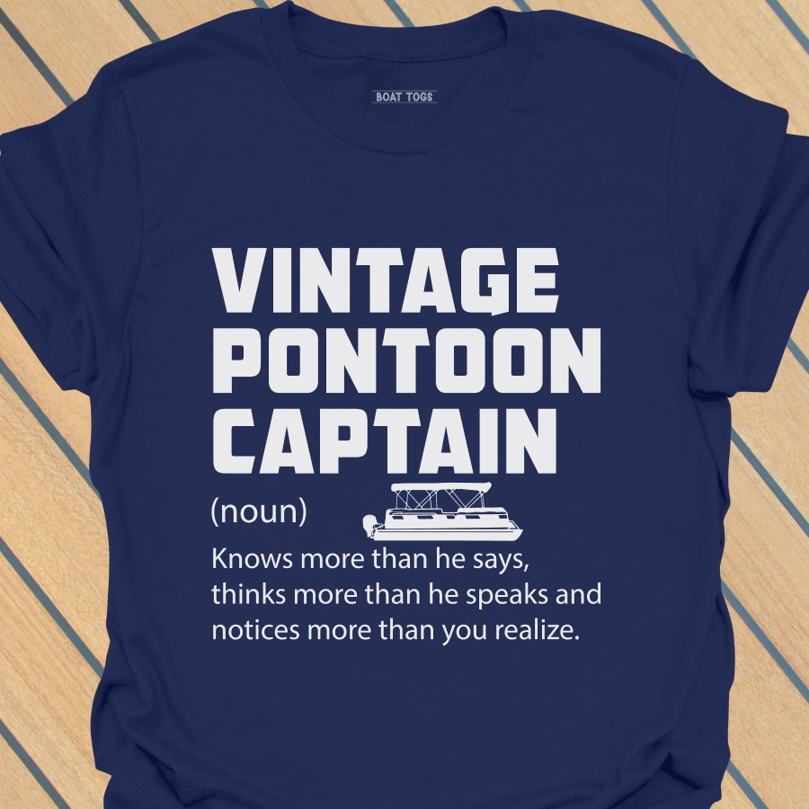 Vintage pontoon captain defn T-shirt