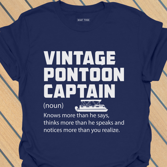 Vintage pontoon captain defn T-shirt