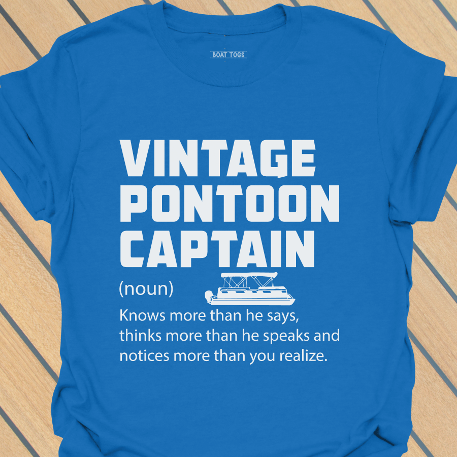 Vintage pontoon captain defn T-shirt