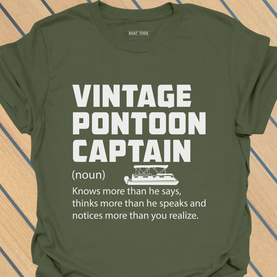 Vintage pontoon captain defn T-shirt