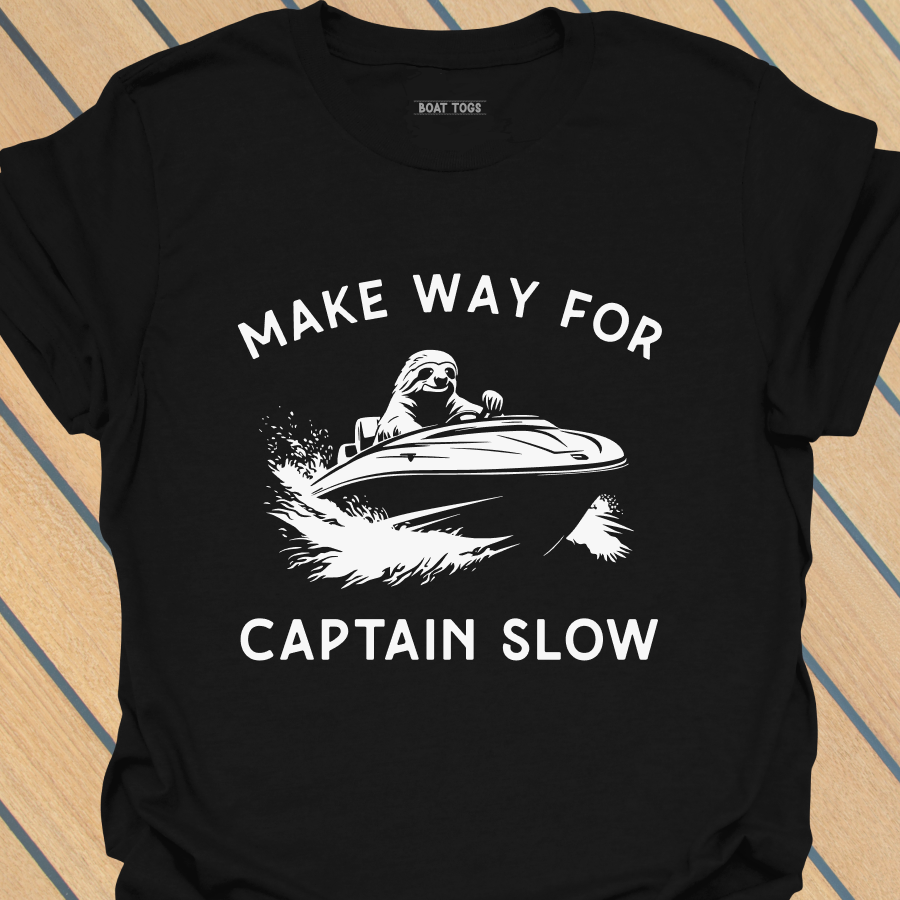 Sloth captain slow T-shirt