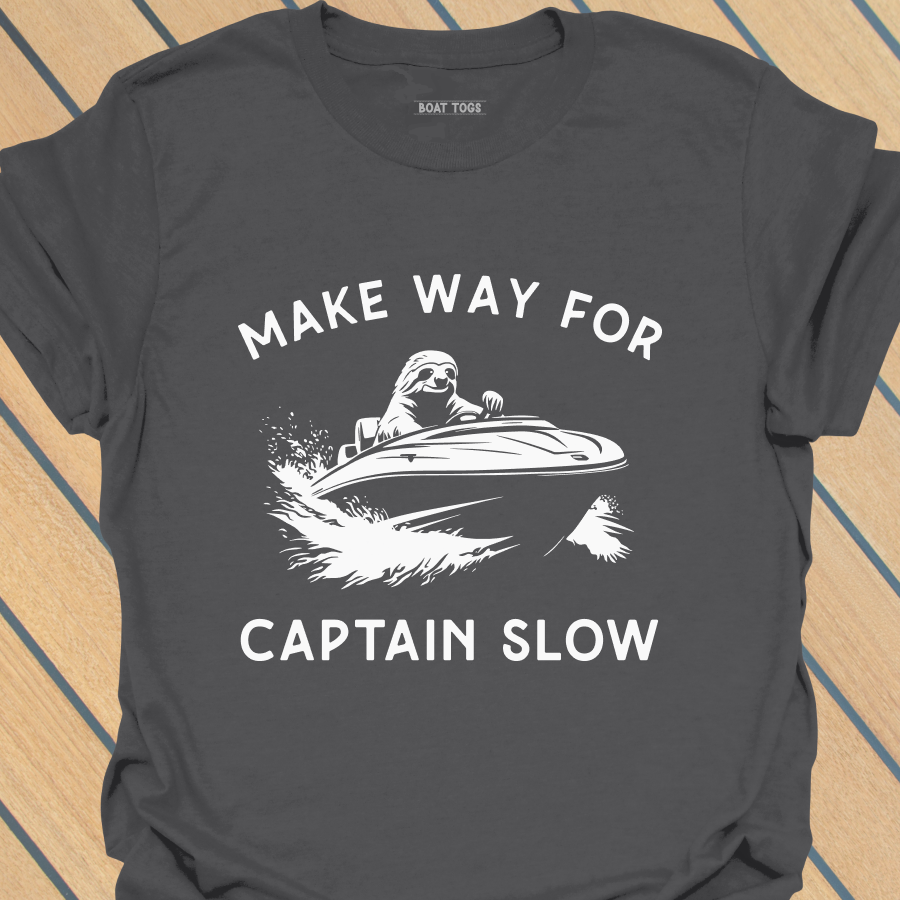 Sloth captain slow T-shirt