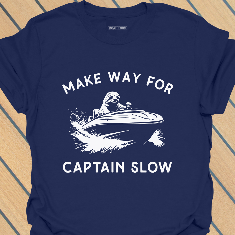 Sloth captain slow T-shirt