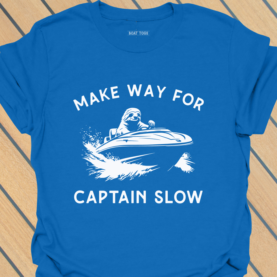 Sloth captain slow T-shirt