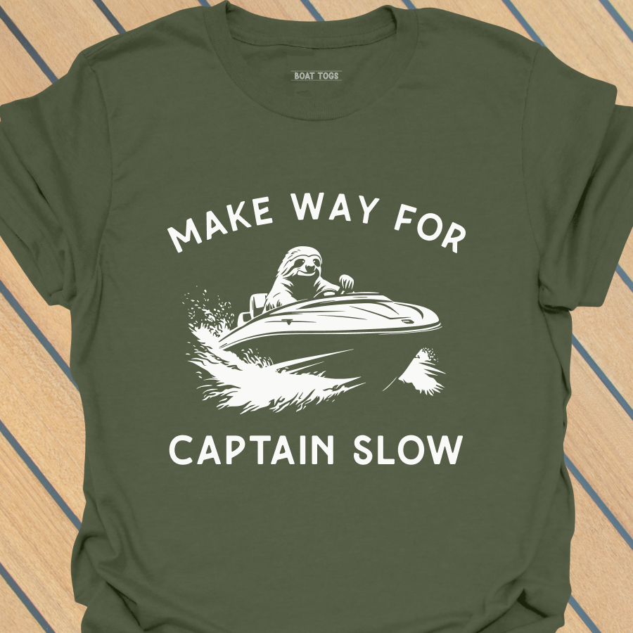Sloth captain slow T-shirt