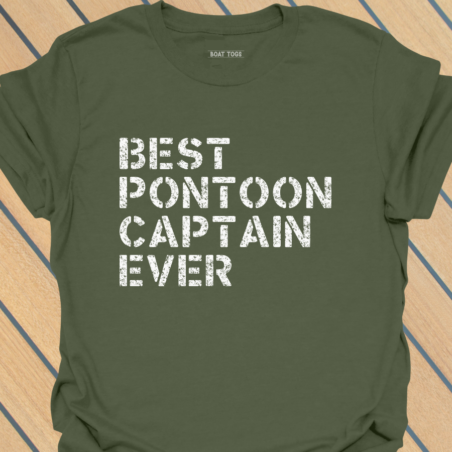 Best pontoon captain ever T-shirt