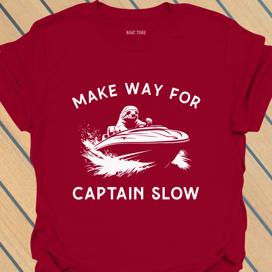 Sloth captain slow T-shirt
