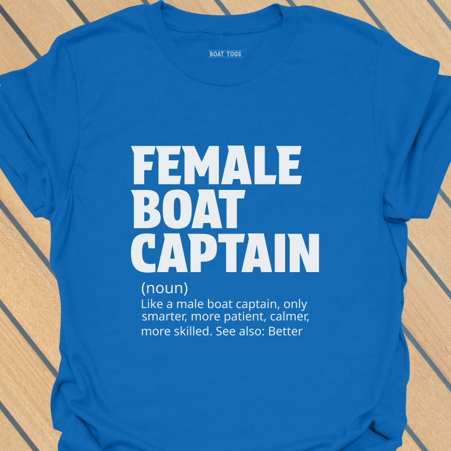 Female boat captain T-shirt