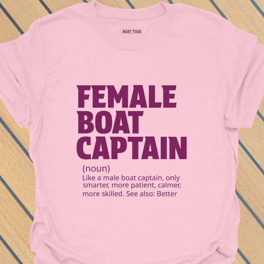 Female boat captain T-shirt