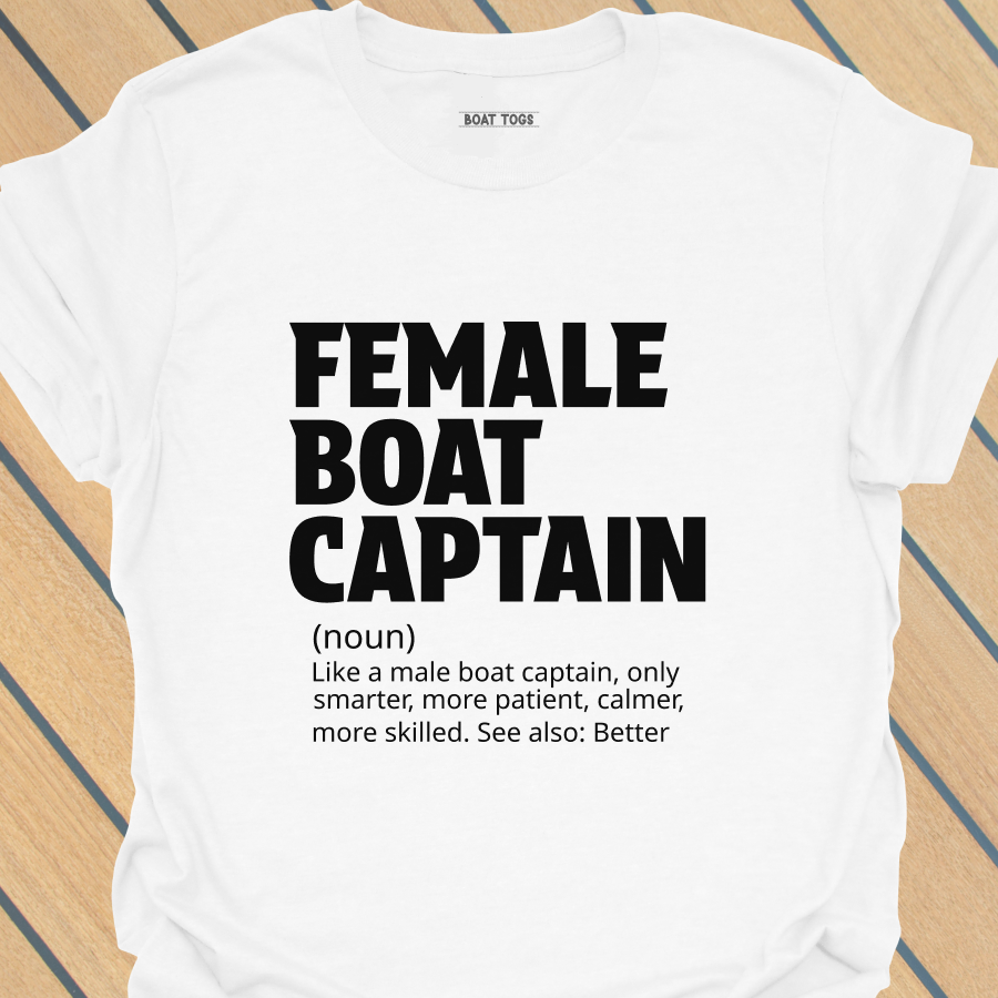 Female boat captain T-shirt