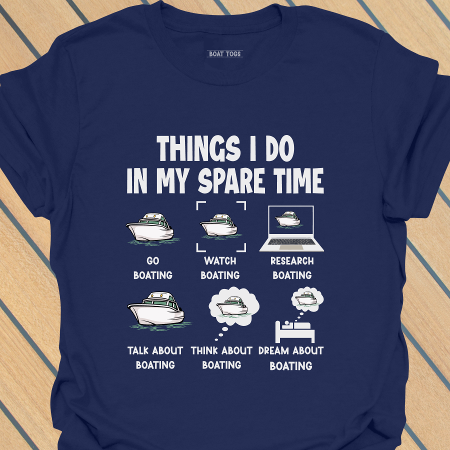 Spare time - boat T-shirt