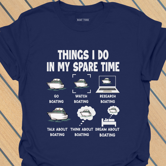 Spare time - boat T-shirt