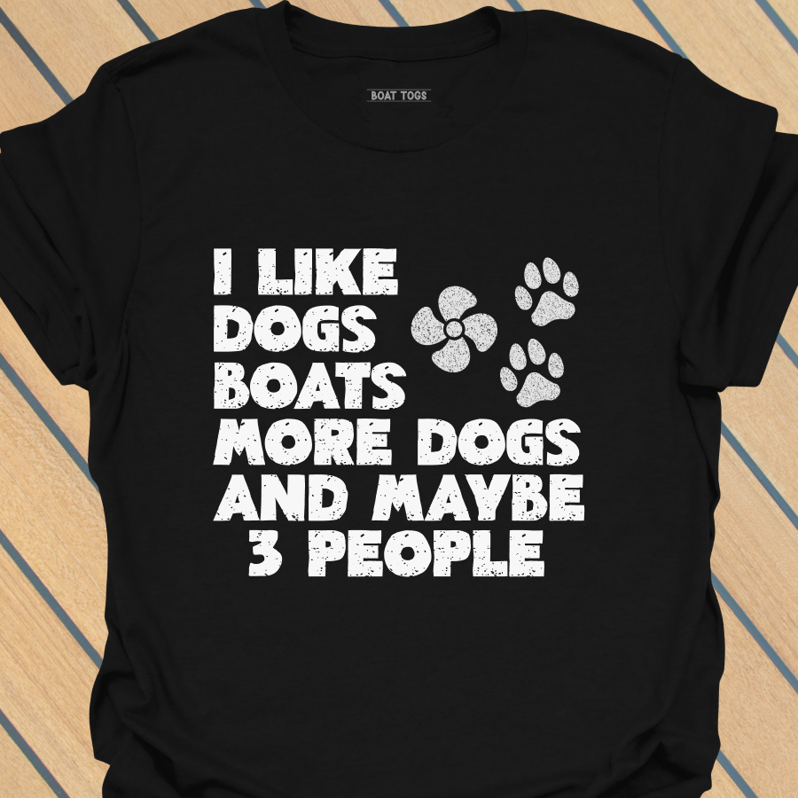 Boats more dogs T-shirt