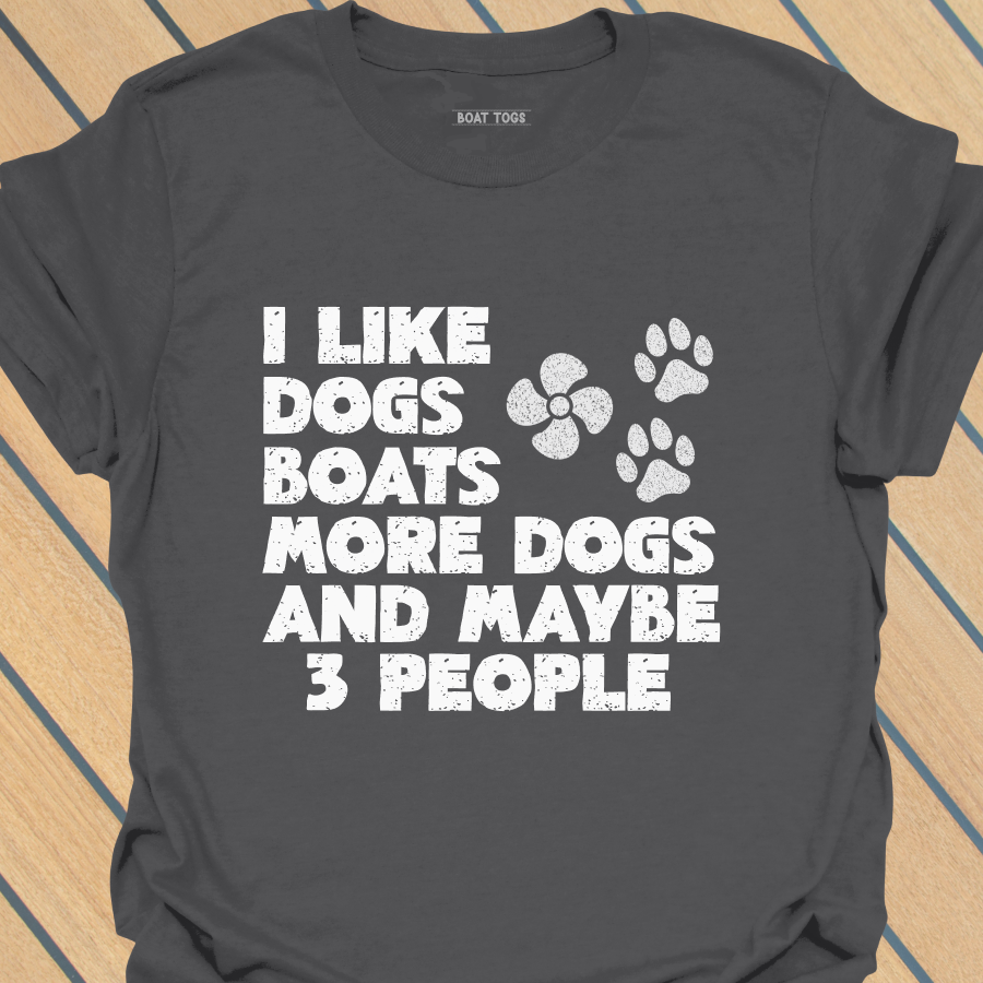 Boats more dogs T-shirt