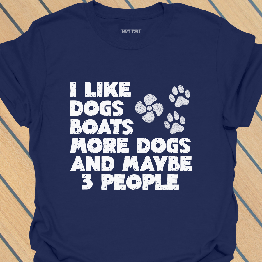 Boats more dogs T-shirt
