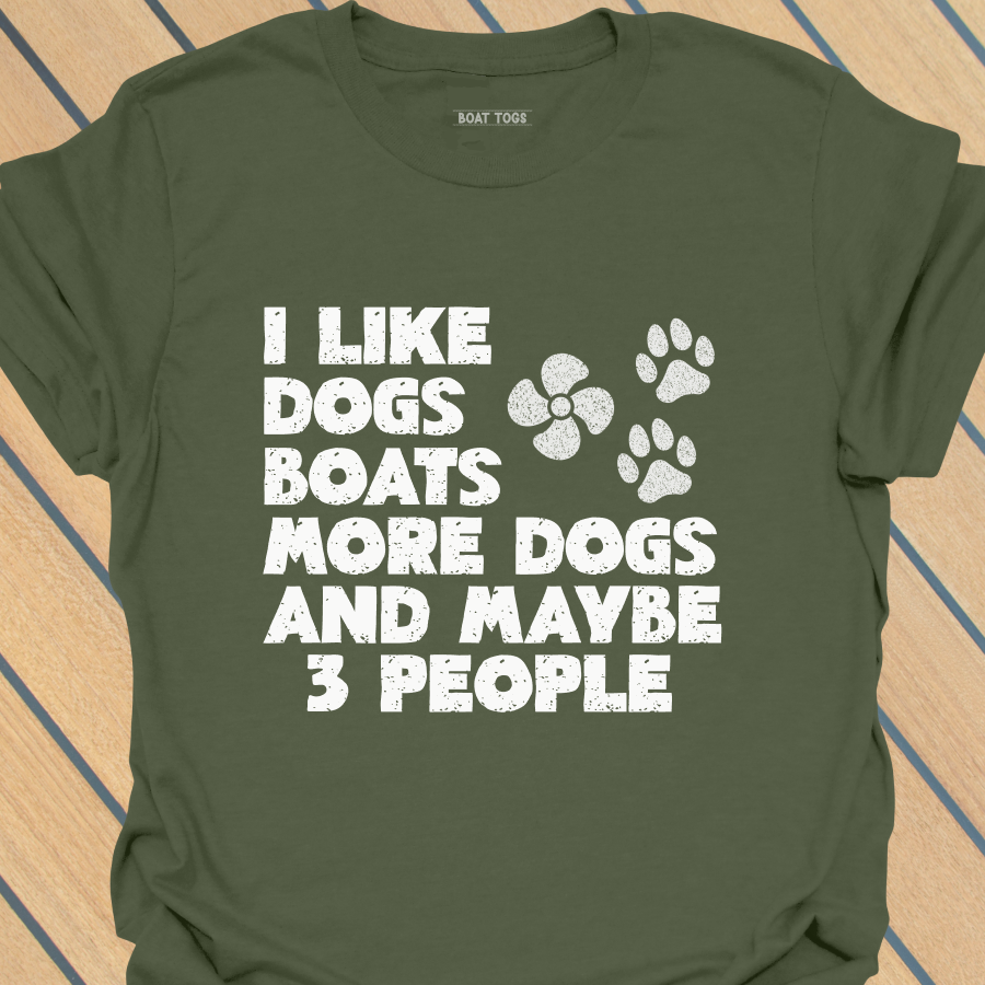 Boats more dogs T-shirt