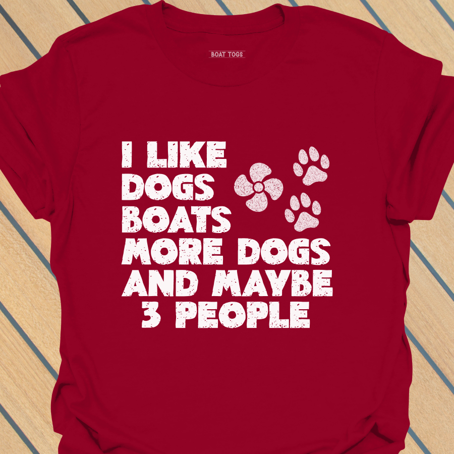 Boats more dogs T-shirt