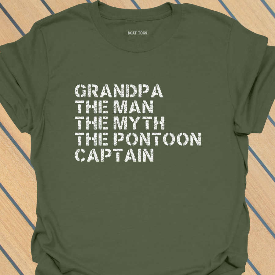 Pontoon Grandpa myth T-shirt
