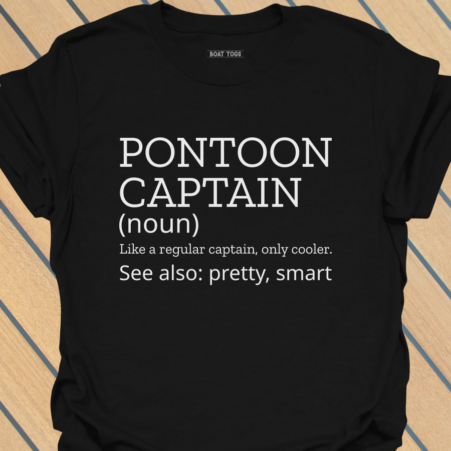 Pontoon captain definition pretty T-shirt