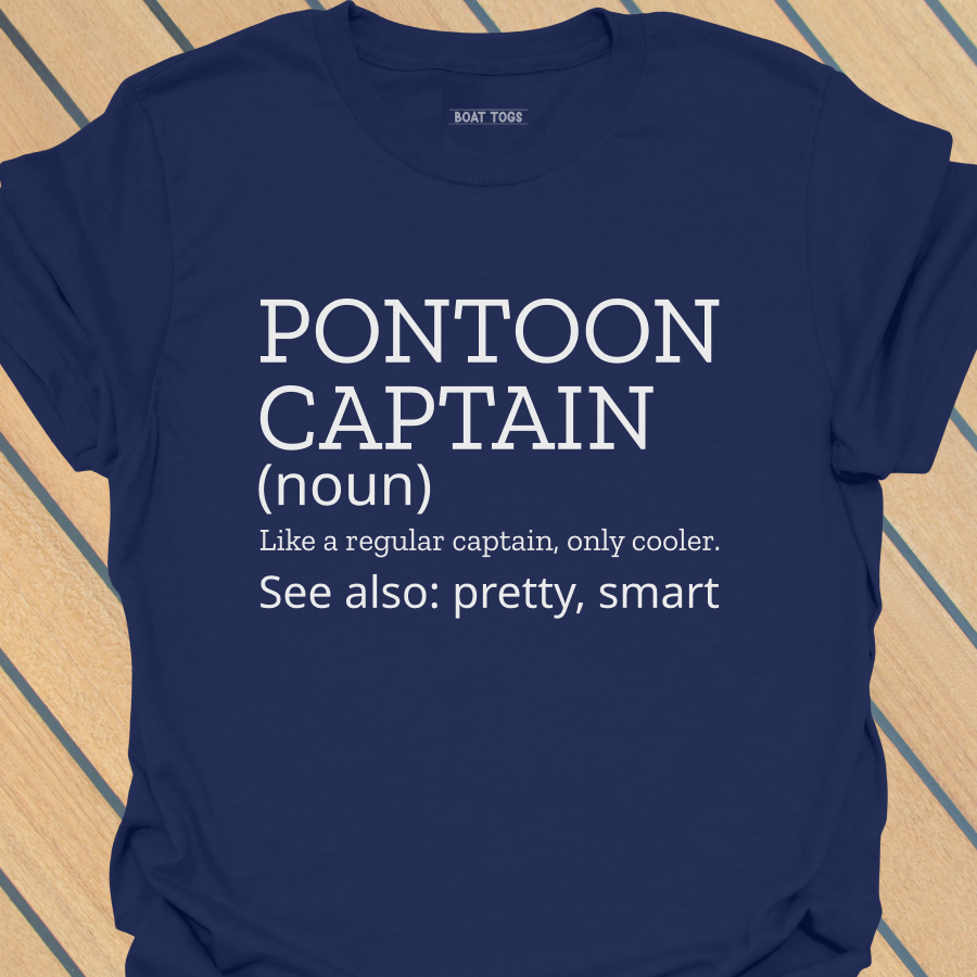Pontoon captain definition pretty T-shirt