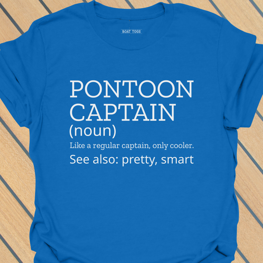 Pontoon captain definition pretty T-shirt