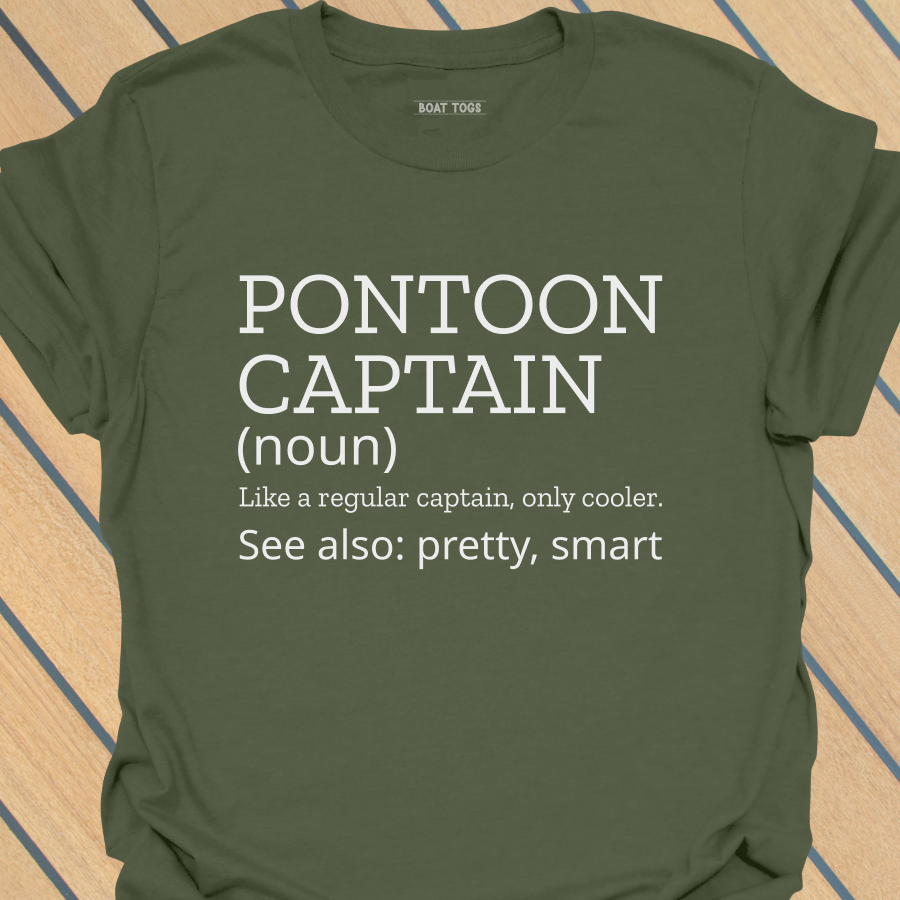 Pontoon captain definition pretty T-shirt