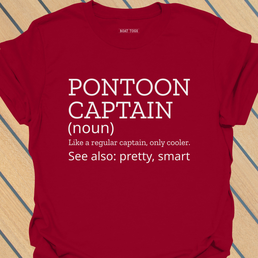 Pontoon captain definition pretty T-shirt