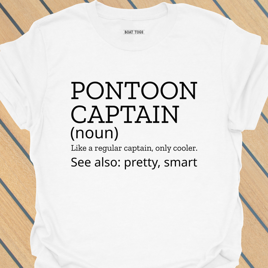 Pontoon captain definition pretty T-shirt