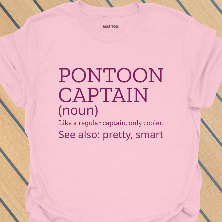 Pontoon captain definition pretty T-shirt