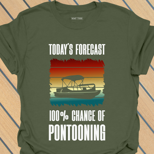 Forecast chance of pontooning T-shirt