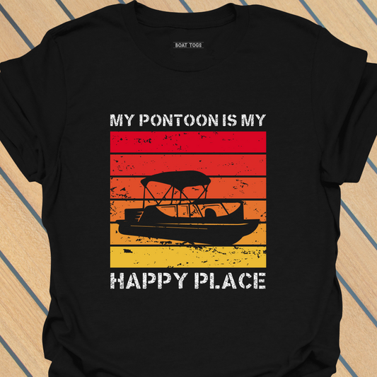 Pontoon is my happy place T-shirt