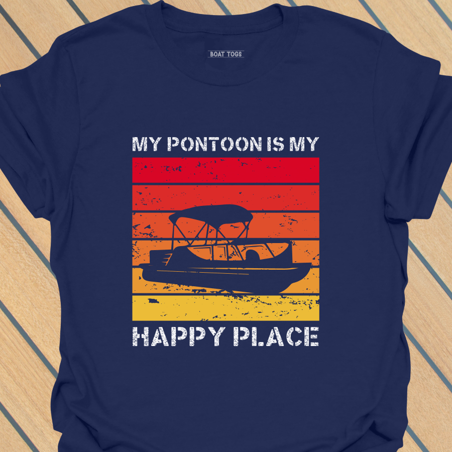 Pontoon is my happy place T-shirt