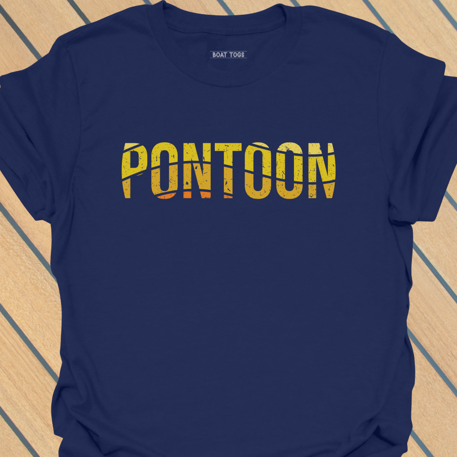 Pontoon yellow wave T-shirt
